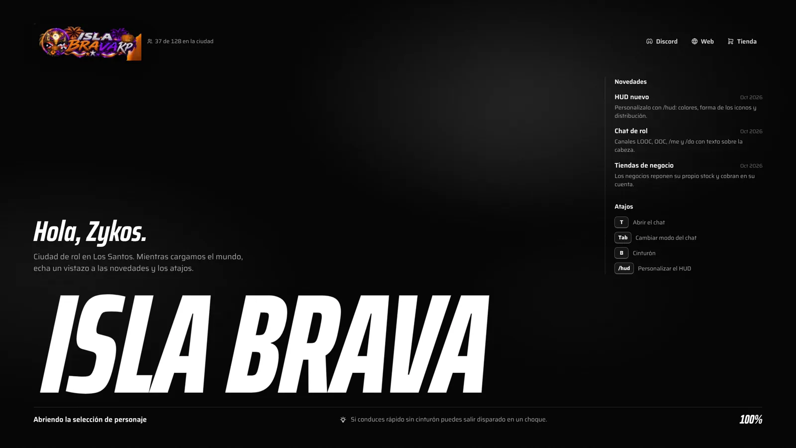 Captura de Pantalla de carga